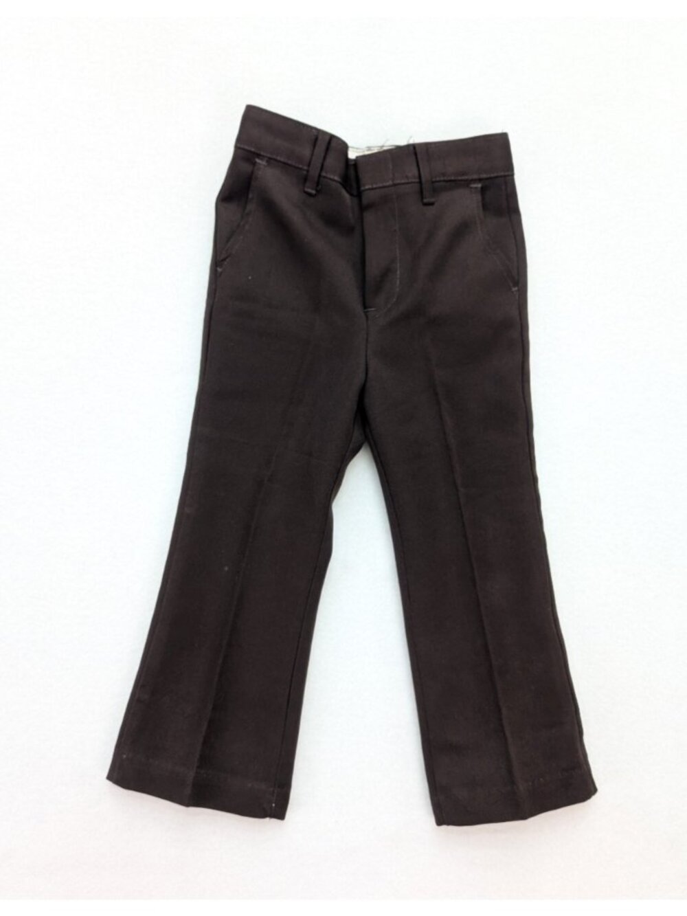 Vintage 70s Boys Pants Bell Bottoms Brown Size 20x15 Slacks